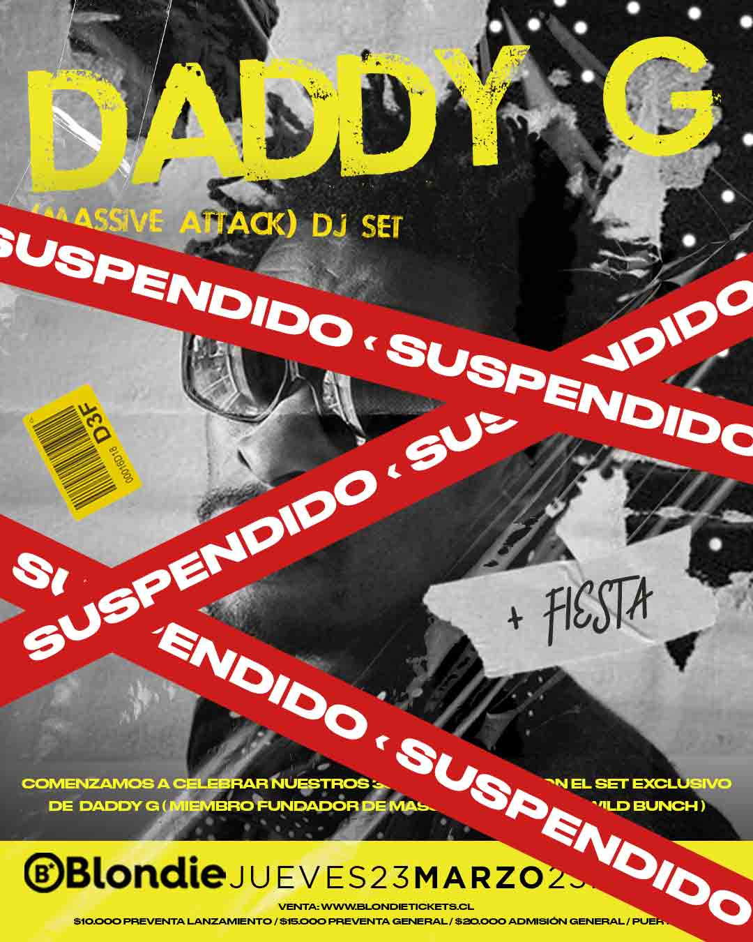 Daddy G de Massive Attack suspende su visita a Chile